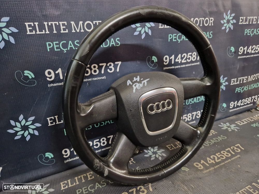 Volante usado pele AUDI A4 B7 4 BRAÇOS AIRBAG - 2