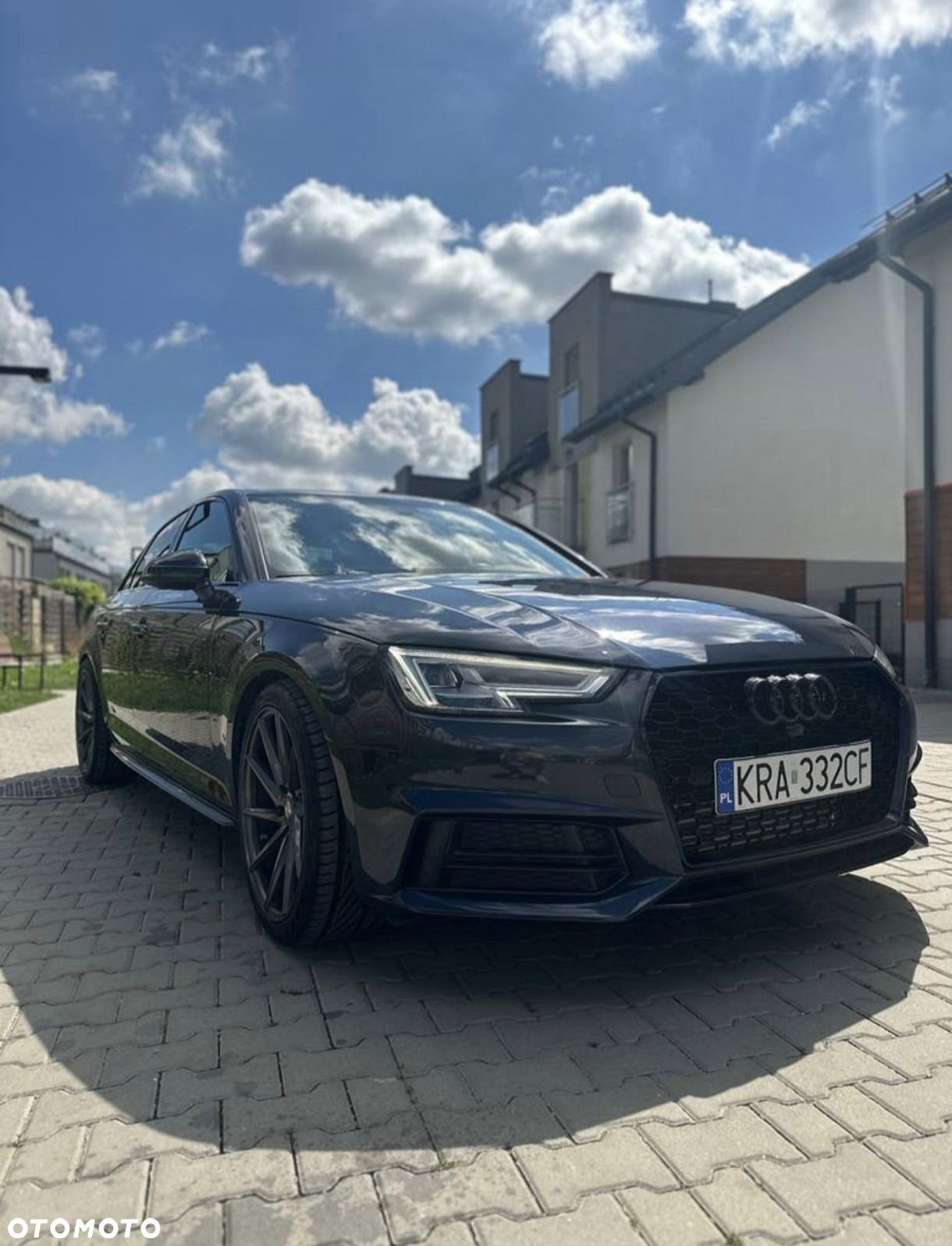 Audi A4 B9 Przednia Atrapa Chłodnicy Plaster Miodu Grill Czarny Połysk - 2