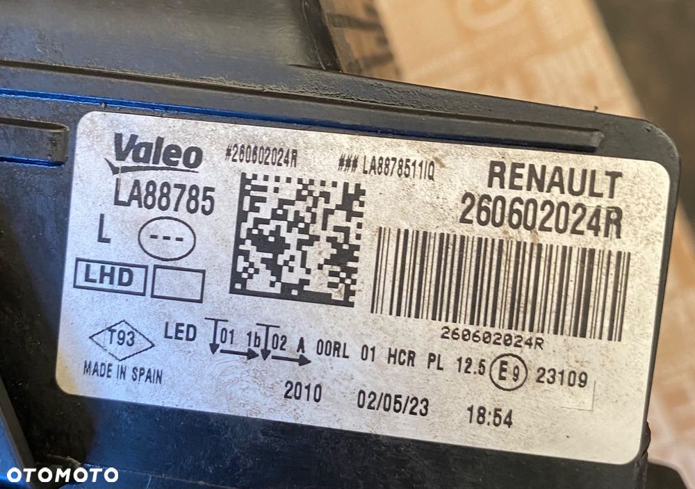 RENAULT MEGANE 4 IV LAMPA PRZEDNIA LEWA REFLEKTOR LEWY PRZEDNI PRZÓD FULL LED  LEDOWY PURE VISION  EUROPA FULLLED pure 260602024R Wwa - 13