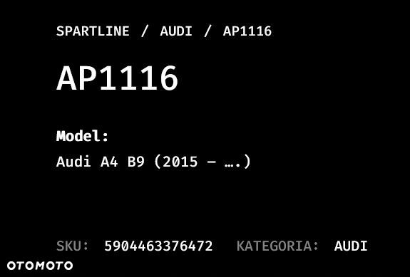 Audi A4 B9 2015   dywaniki gumowe PL - 15