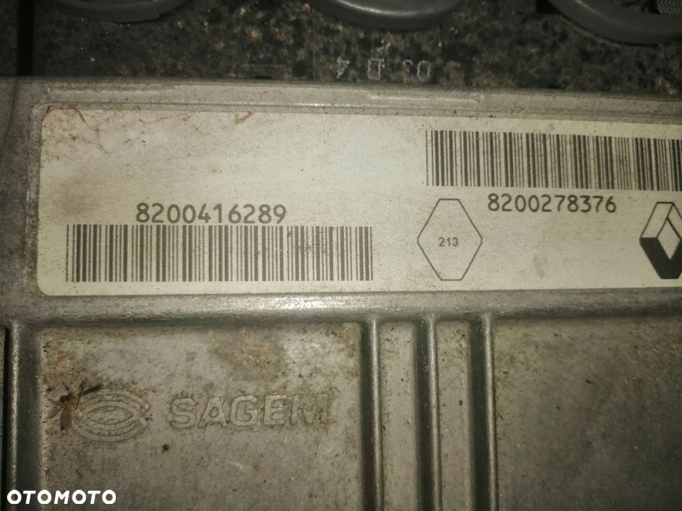 ZESTAW STARTOWY KOMPUTER BSI LAGUNA II 1.8 16V - 2