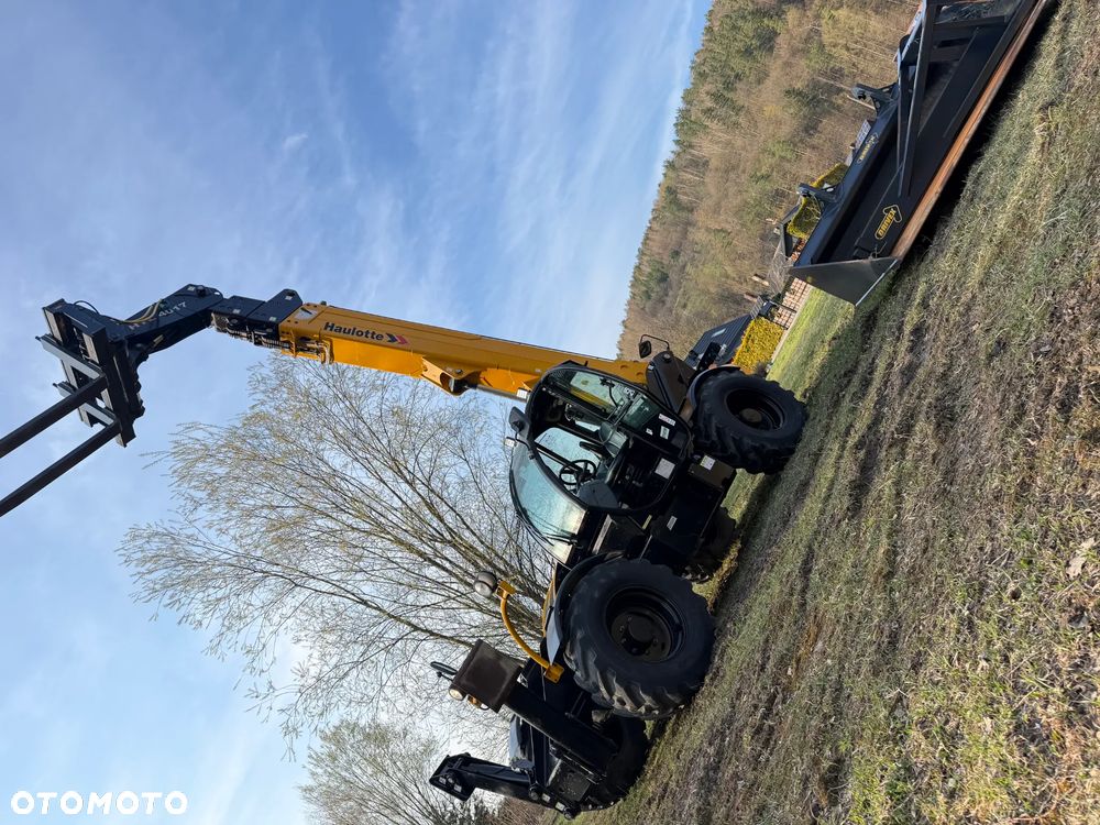 Haulotte HTL 4017 Ładowarka Teleskopowa Dźwig 17m. z Bocianem 22m. Łyżka szufla. widły z Hydraulicznym posuwem! Maszyna z Komuny Norweskiej! Jak Nowa z Salonu. DEKRA aktualna na cały osprzęt! Kamera + szybkozłącze! Bocian 5m. Szybka wolna jazda! Pełna Dokumentacja Serwisowa! Opony zero zużycia! Zero luzów i wycieków! Stabilizatory 2ośie. Wielka Okazja 3430 mtg! Webasto. Gniazdo 220v. Bogata Wersja Norweska - 35