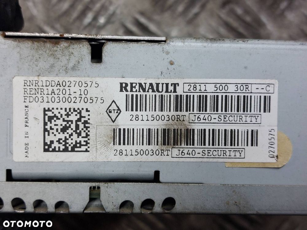 RADIO ODTWARZACZ  RENAULT MEGANE III 281150030R 280349044R - 4