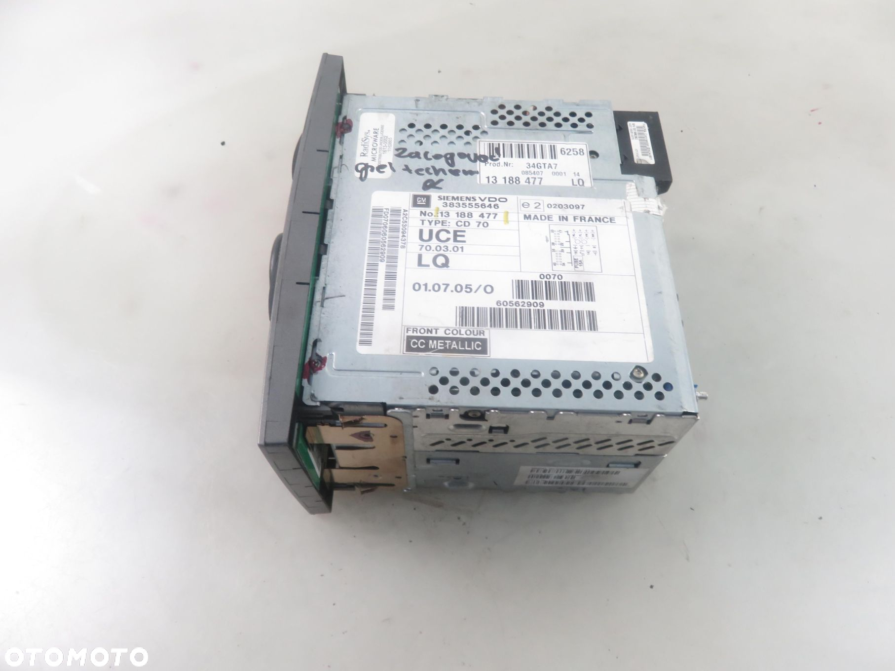 RADIO OPEL VECTRA C 13188477 - 9