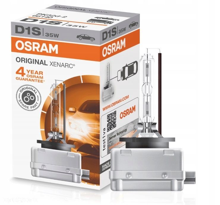 Żarnik Żarówka Palnik D1S Osram 4300K XENON NOWA - 1