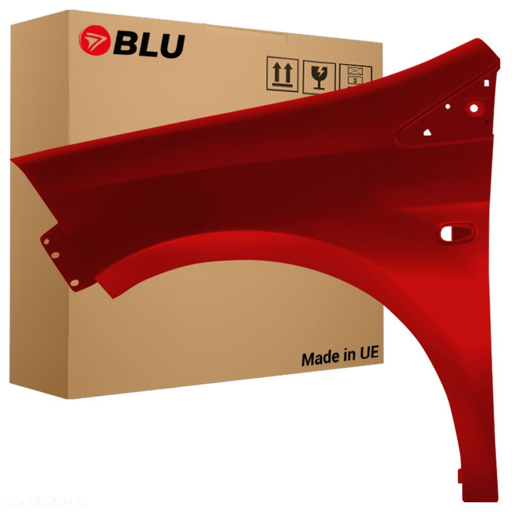 BLU Błotnik FIAT BRAVO II 2 106B Lewy Przód Czerwony RotMaranello - 1