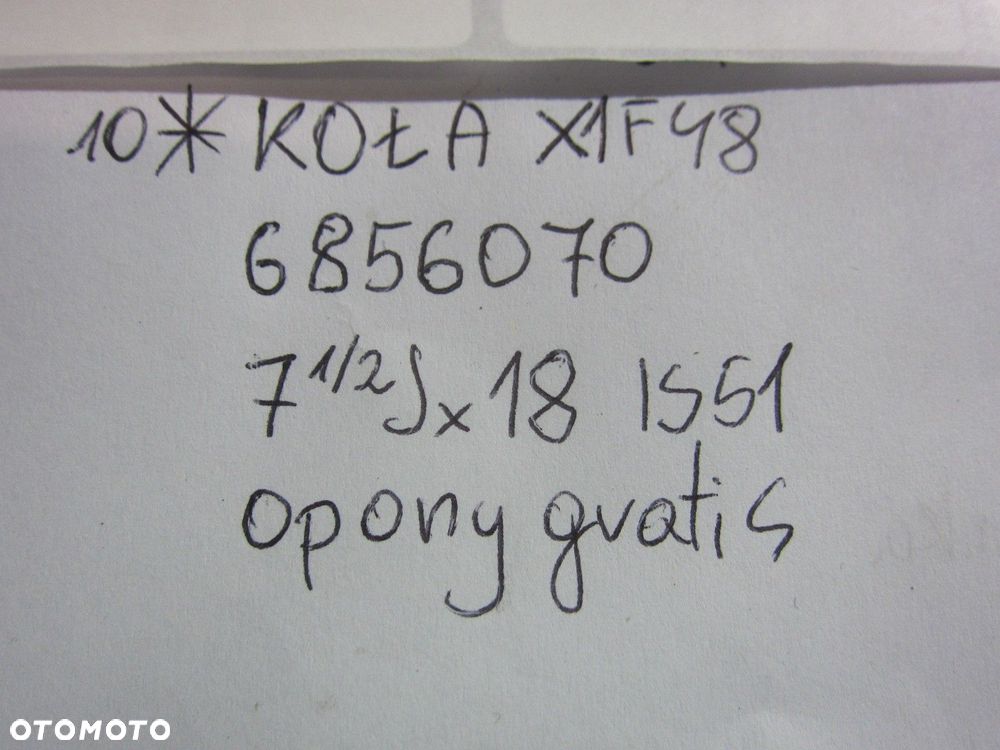 BMW X1 F48 X2 F39 FELGI KOŁA 5X120 7.5Jx18 ET 51 OPONY GRATIS 36116856070 - 15