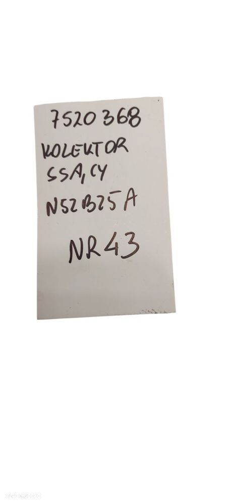Bmw E90 E93 E60 E64 E81 E88 Kolektor Ssący Benzyna N52B25A 7520368 Nr 43 - 6