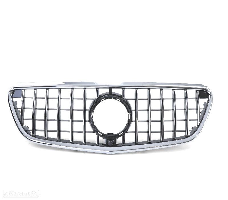 GRELHA FRONTAL MERCEDES VITO W447 14-19 PRETO CROMADO - 3