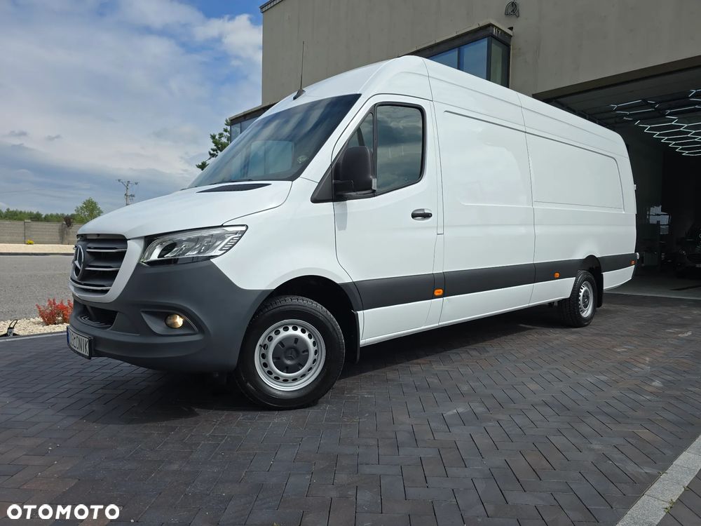 Mercedes-Benz SPRINTER 319 3.0 V6 190KM 60 Tyś km LONG 4,80cm Długi BOGATA OPCJA WYPOSAŻENIA KAMERA FUL LED HIGH PERFORMANCE MBOX 7 cala SEDZENIE KIEROWCY KOMFORTOWE TEMPOMAT AKTYWNY SALON PL STAN NOWY NOWY NOWY SERWIS ASO DO OSTATNIEGO Km - 10