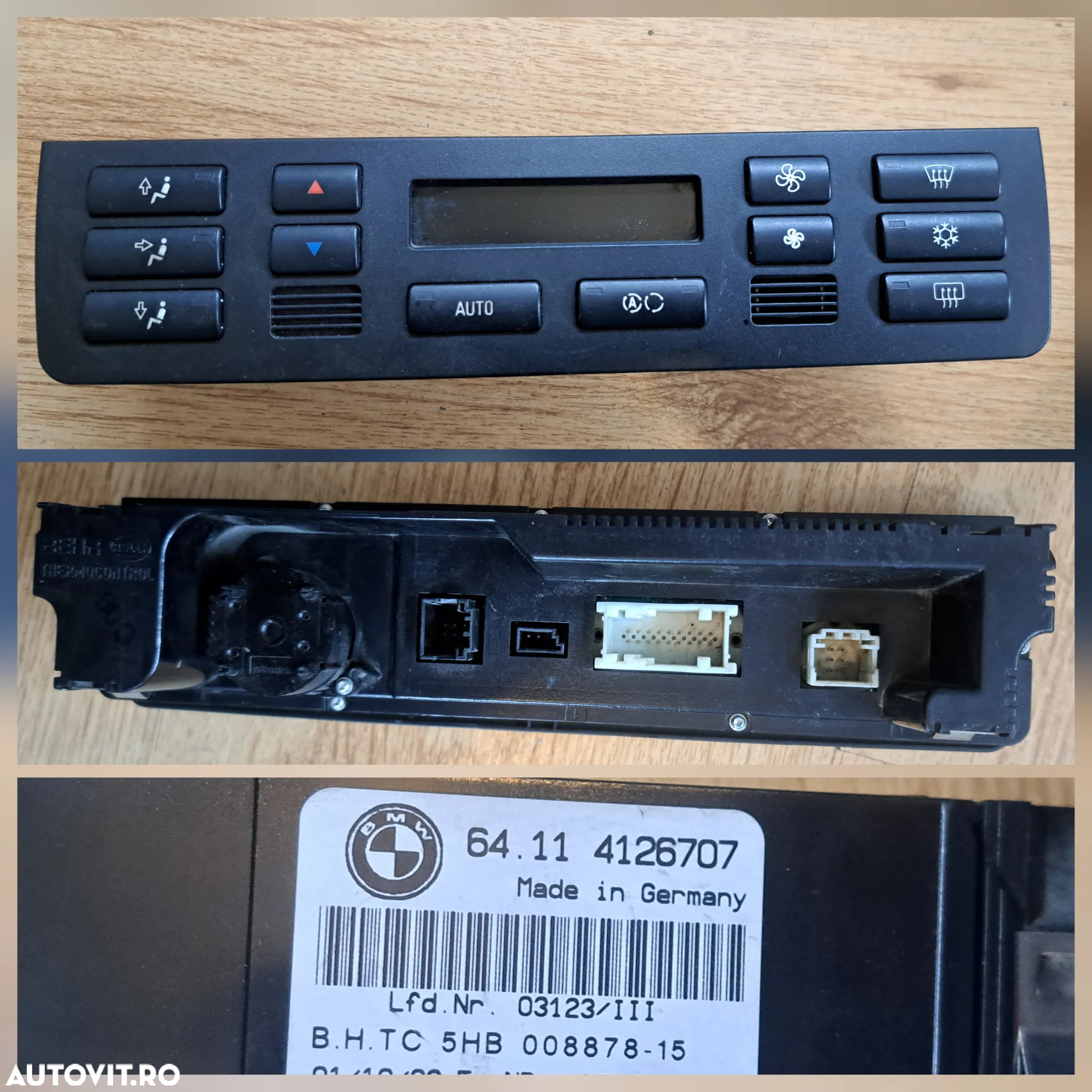 Butoane modul panou control comanda clima ac climatronic bmw X3 E53 seria 7 E38 Seria 3 E46 seria 5 E39 E34 - 4