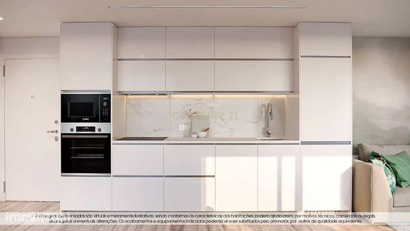 Apartamento T2+1 com Terraço e Garagem em Águas Santas, Maia - Grande imagem: 3/13