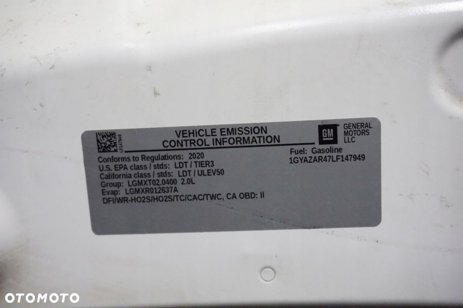 CADILLAC XT4 2019 - 2023 Maska Przód Pokrywa Silnika USA - 5