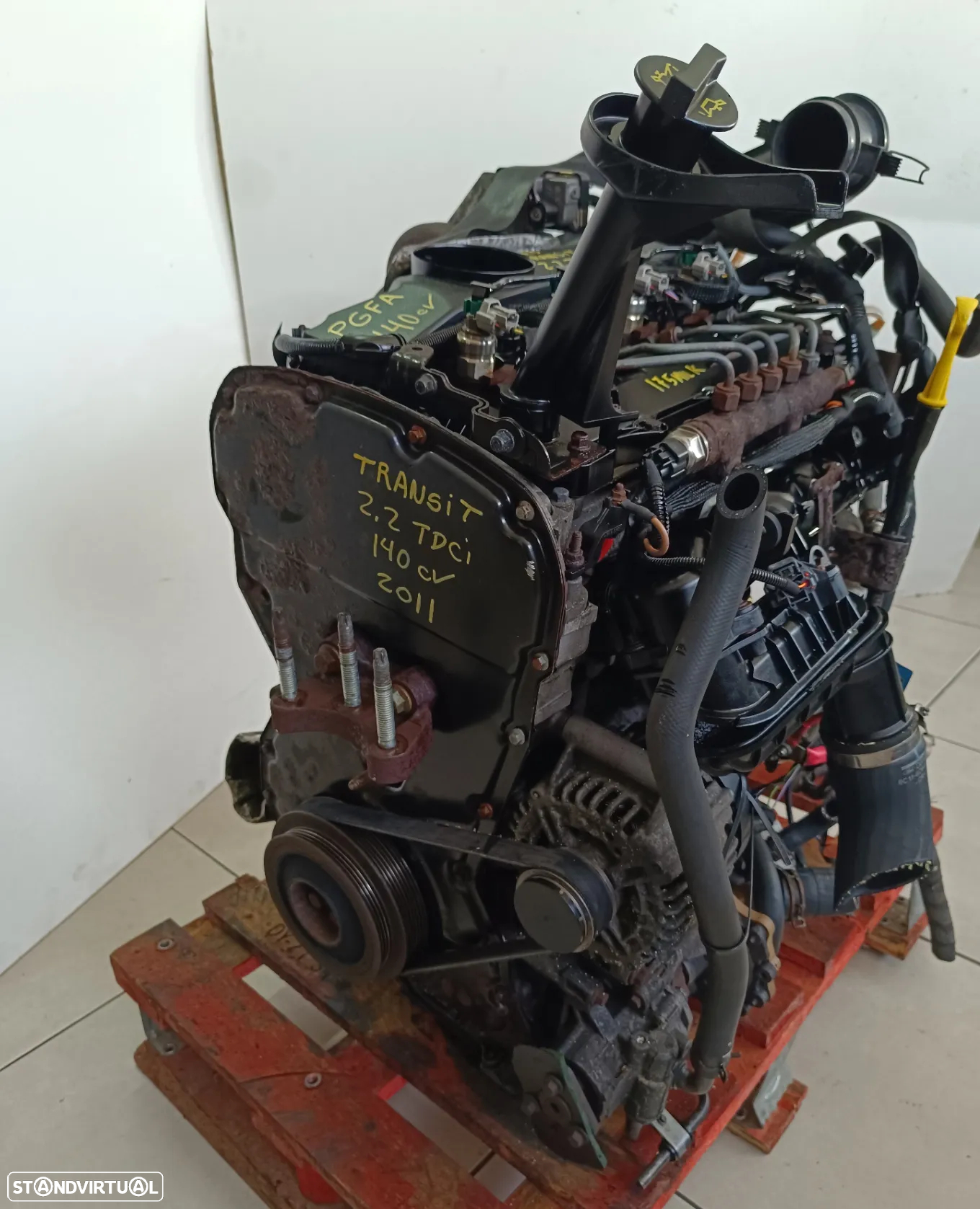 Motor Ford Transit 2.2 TDCI 140cv PGFA - caixa 6 velocidades 8C1R-7002-DG - centralina AC11-12A650-BC - 3