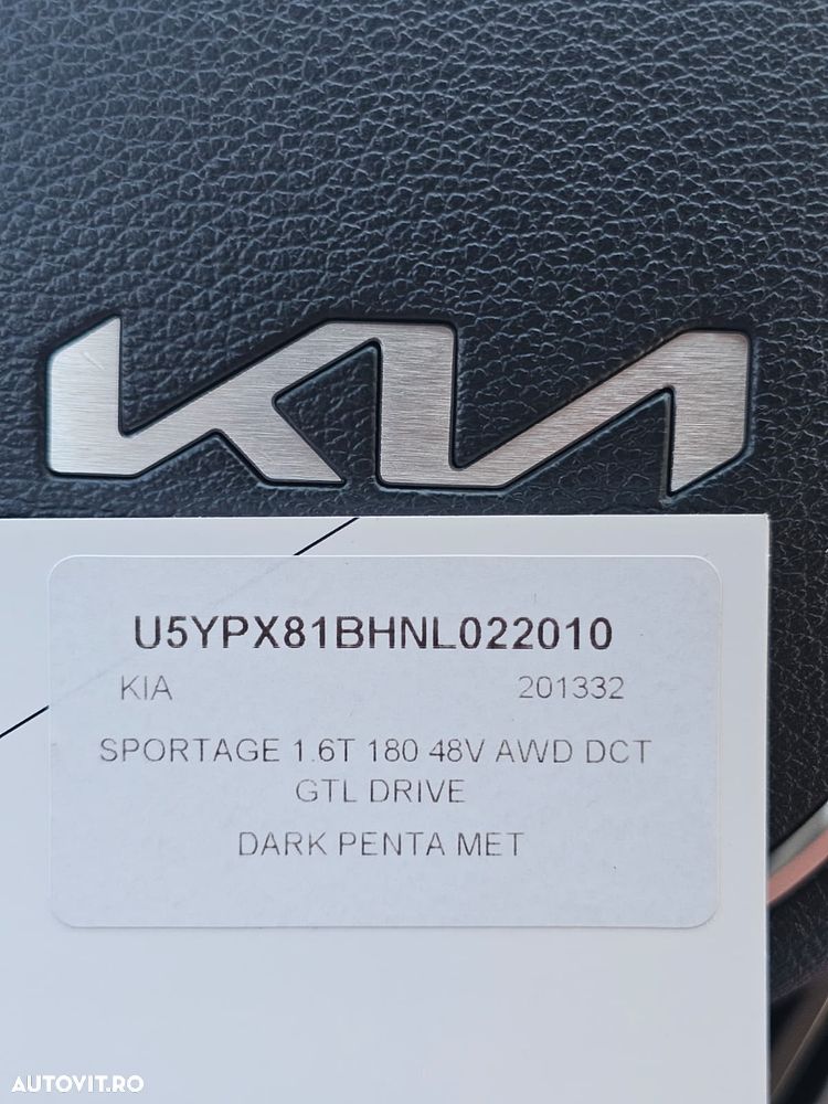 Kia Sportage 1.6 T-GDI MHEV 7DCT HP 4x4 GT Line - 12
