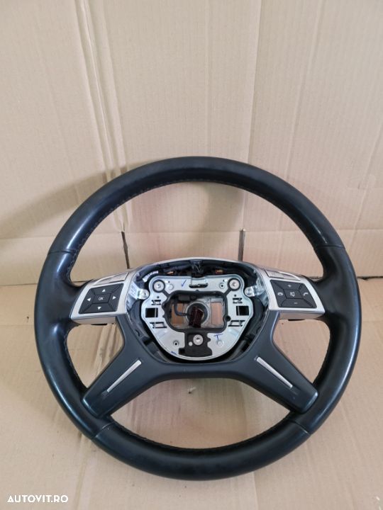 Volan Din Piele Cu Comenzi Si Padele Mercedes ML GLE W166 An 2011-2019 Cod A - 2