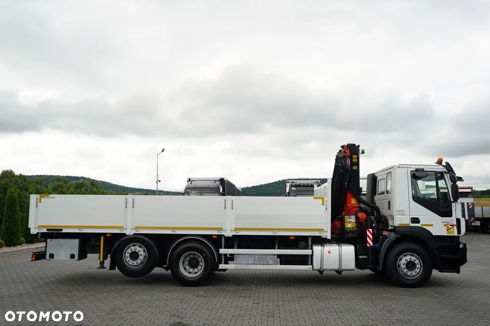 Iveco STRALIS 420 / 6x2 / SKRZYNIOWY - 7,1 M / HDS PALFINGER PK- 23001- EH E- 17 M / MAX UDŹWIG 5 600 KG / OŚ PODNOSZONA I SKRĘTNA / EURO 6 - 13