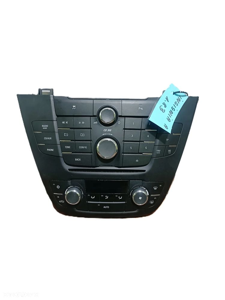 OPEL INSIGNIA A 08-17 panel nawiewu klimatyzacji + panel sterowania radiem * - 1