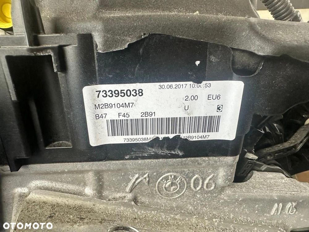 KOMPLETNY SILNIK BMW 18D B47 M2B9104M7 F45 50 000KM. - 2