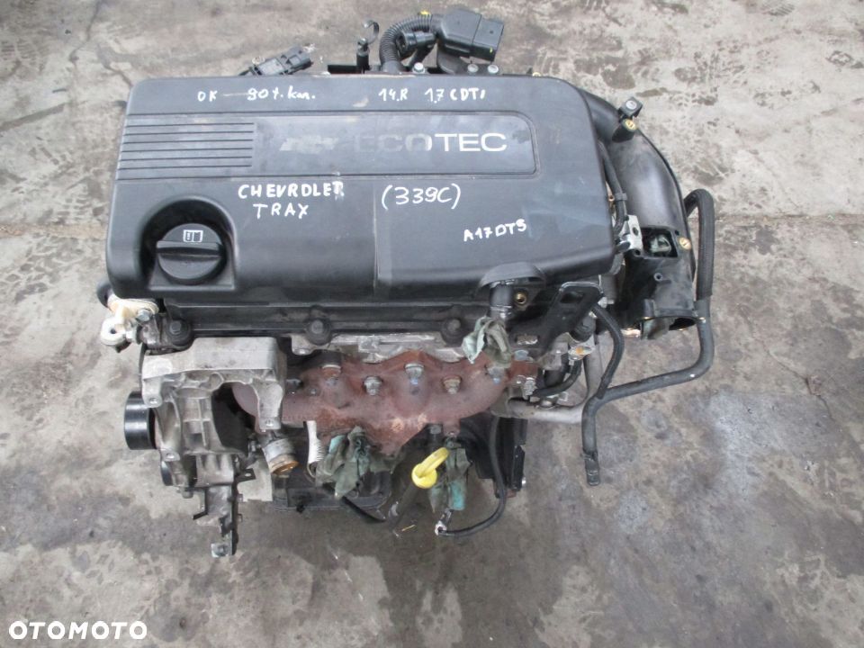 CHEVROLET TRAX 14R. 1.7 CDTI SILNIK BEZ OSPRZĘTU A17DTS