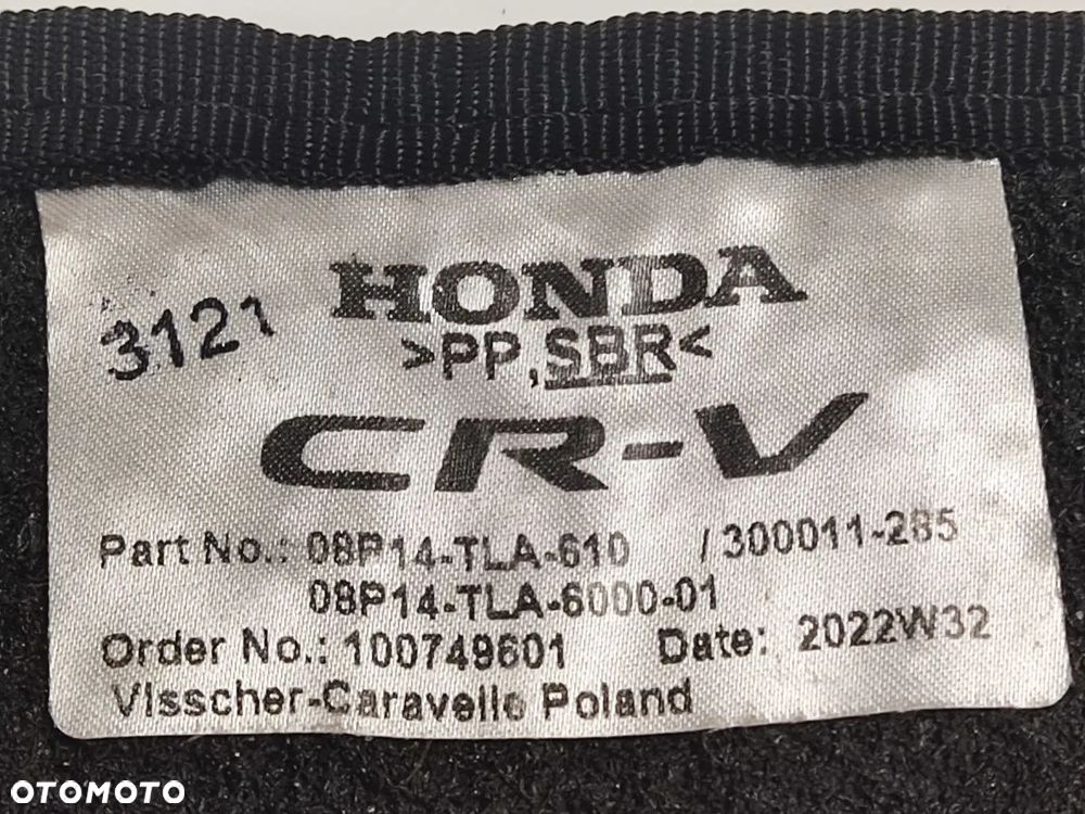 HONDA CR-V 19-23r Dywaniki Welurowe - 5