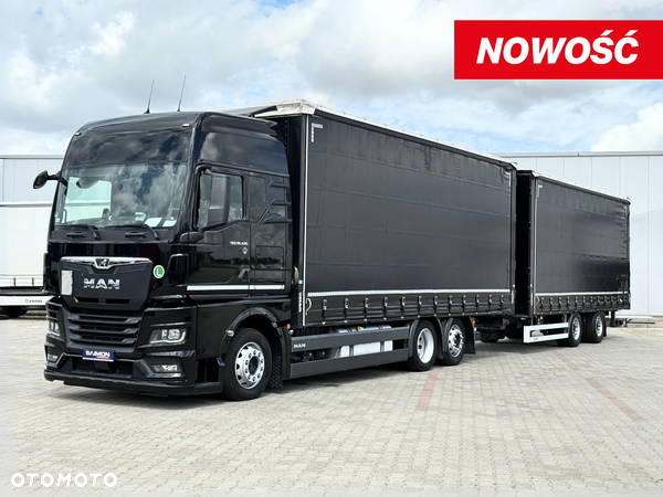 MAN TGX 26.470 / ZESTAW TANDEM 120M3 / PRZEJAZDOWY / 7,75 M + 7,75 M