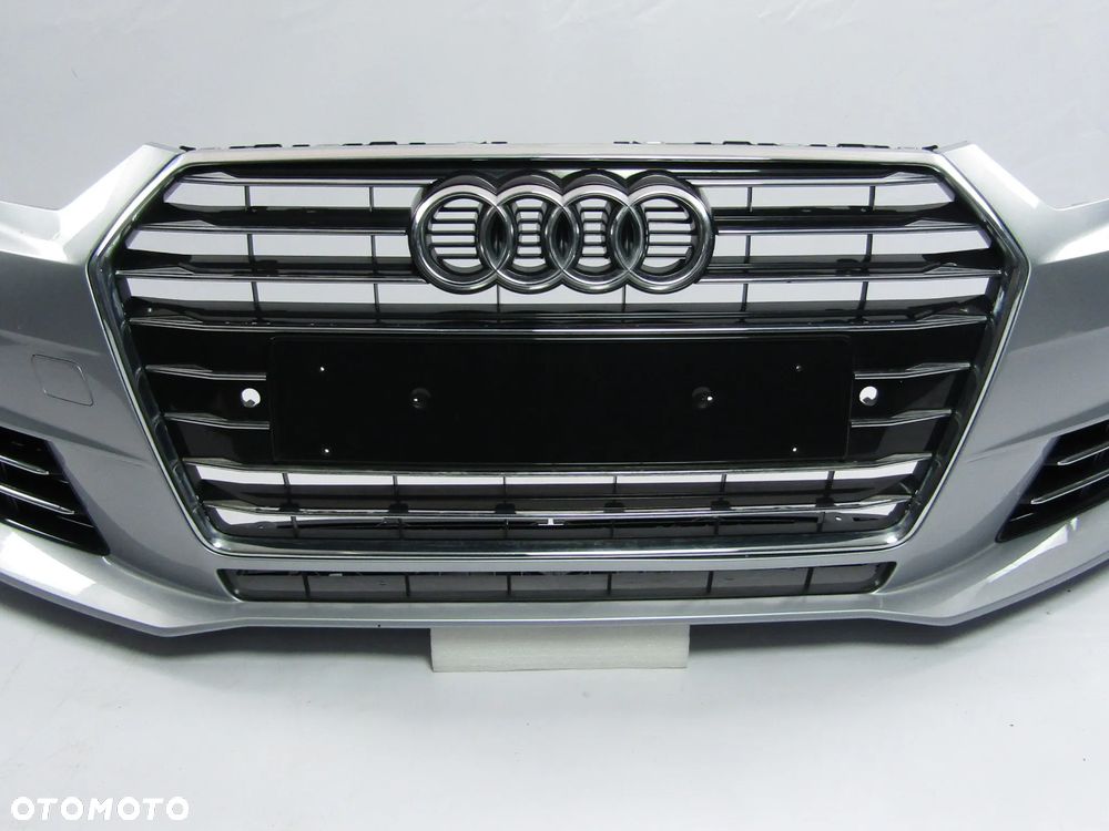 Zderzak przedni Audi A4 B9 15 - 19 Sprysk. Pdc-6 + Atrapa Lakier nieznany - 7