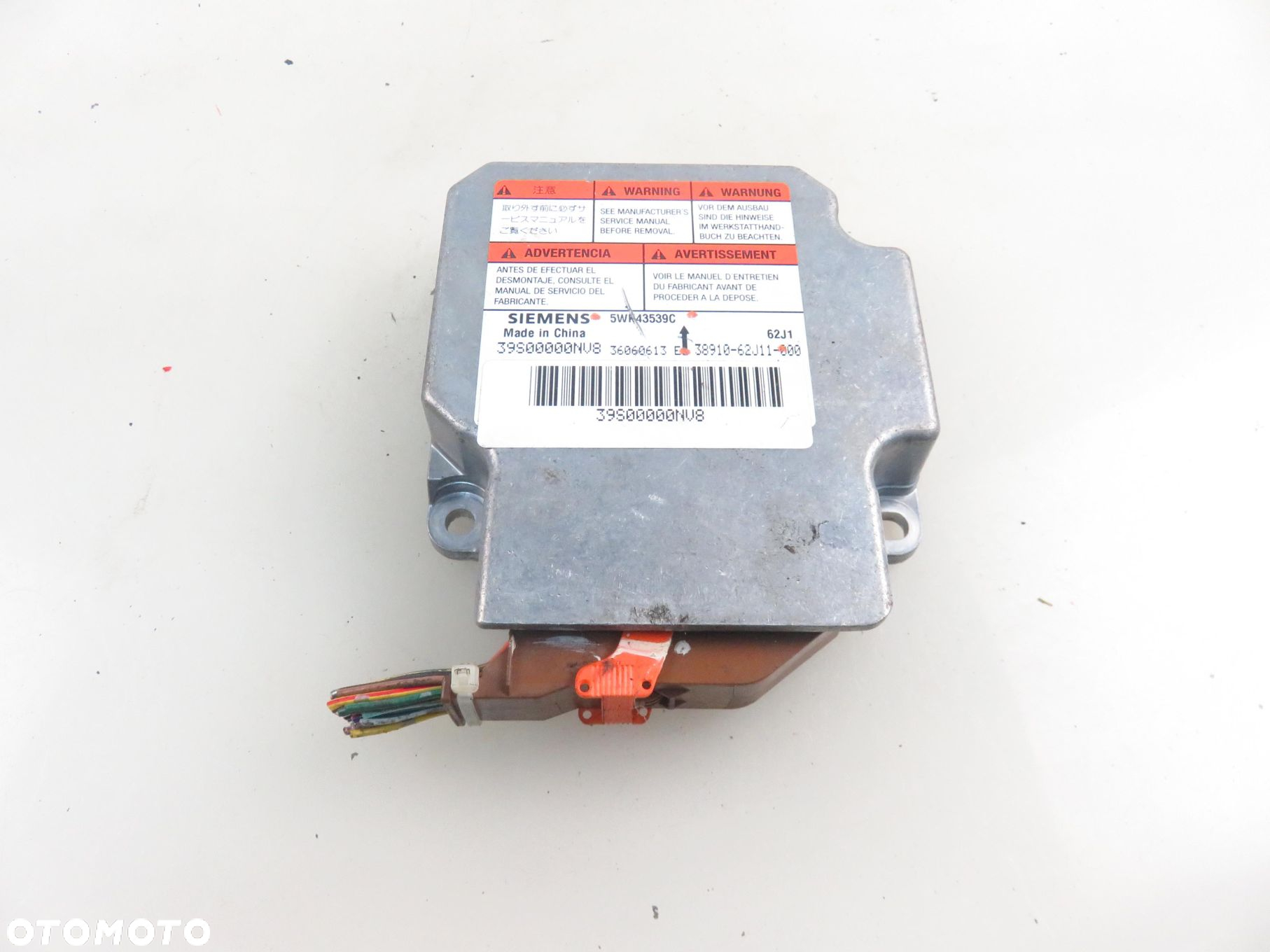 MODUŁ AIRBAG SUZUKI SWIFT III (MZ, EZ) 3891062J11 5WK43539C - 2