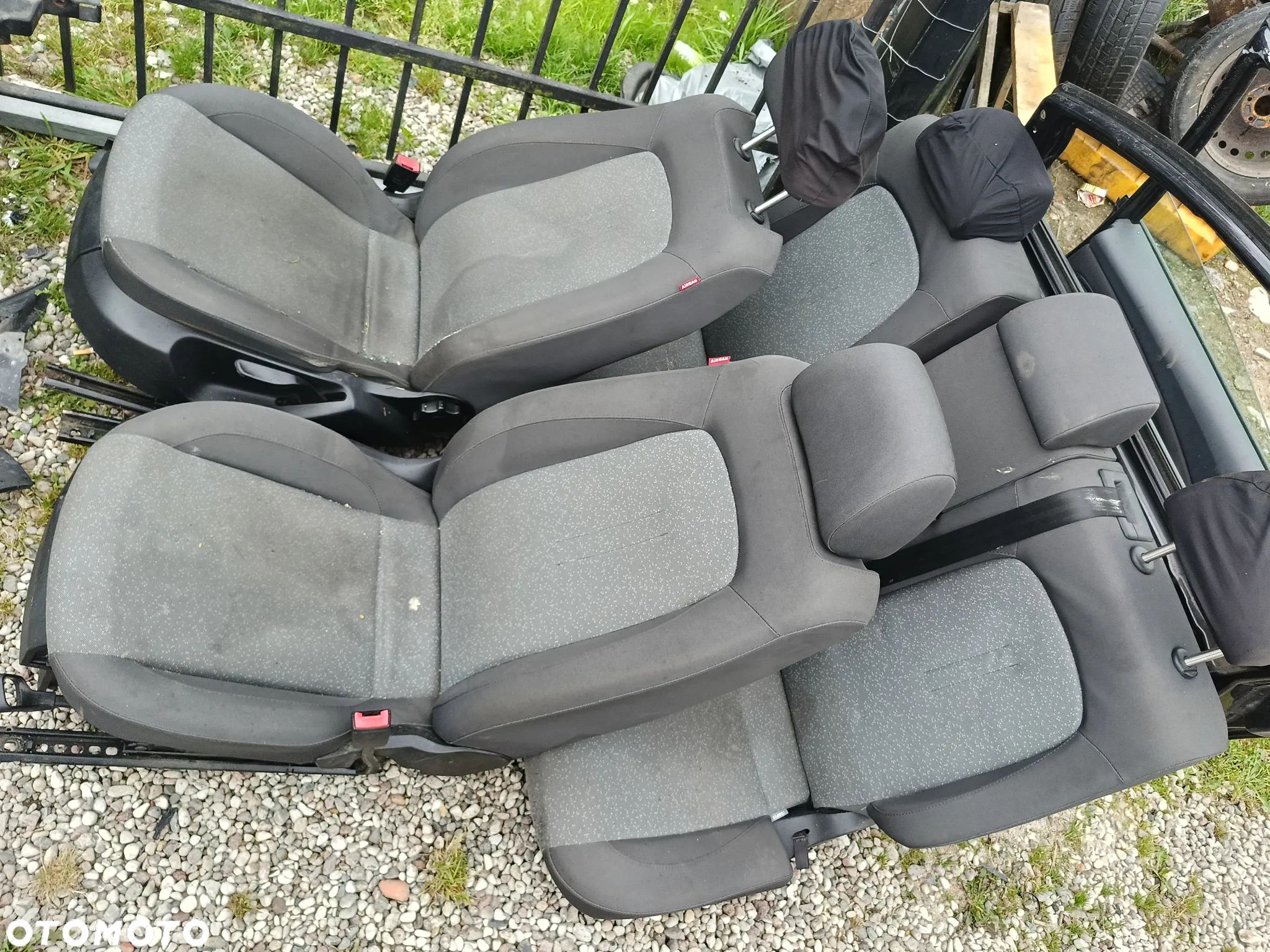 SEAT TOLEDO III 3 KOMPLET FOTELI FOTEL KIEROWCY PASAŻERA KANAPA TYŁ 2007R - 1