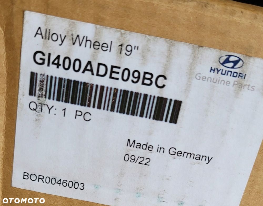 FELGA HYUNDAI IONIQ 5 KIA 7,5X19 ET49,5 5X114,3 NOWA - 16