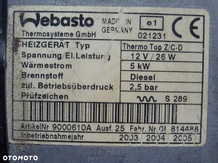 Webasto komplet Mazda 6 I 2002-2008 9000610A RF5C209A0 ORYGINAŁ - 2