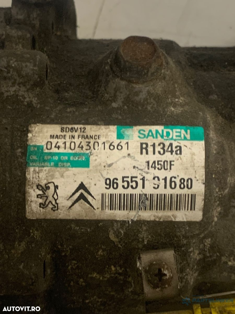 Compresor AC 1.4HDI CITROËN C3 I FC_, FN_ 2002 - > OEM 9655191680 - 3