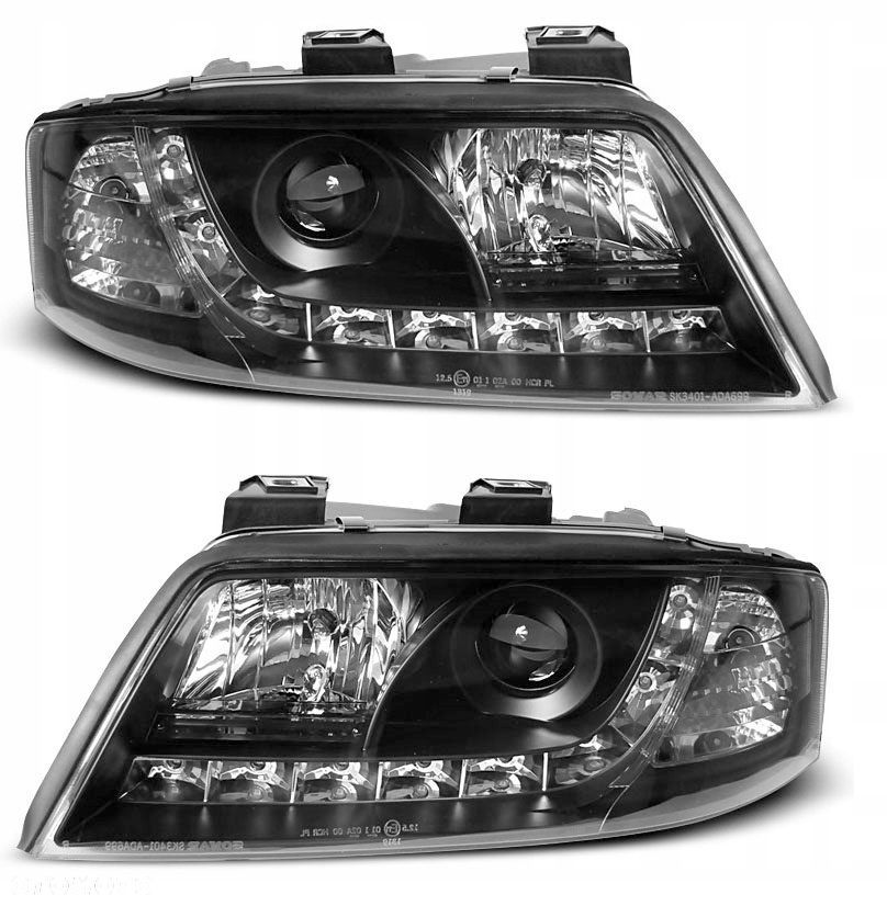 Reflektor Lampy kpl Day line light LED Tuning Audi a6 C5 4b 1997-2001 - 1