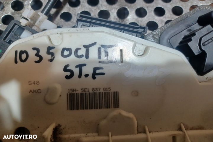 Broasca usa fata stanga 15H5E1837015 Skoda Octavia 3 [2013 - 2017] Co - 2