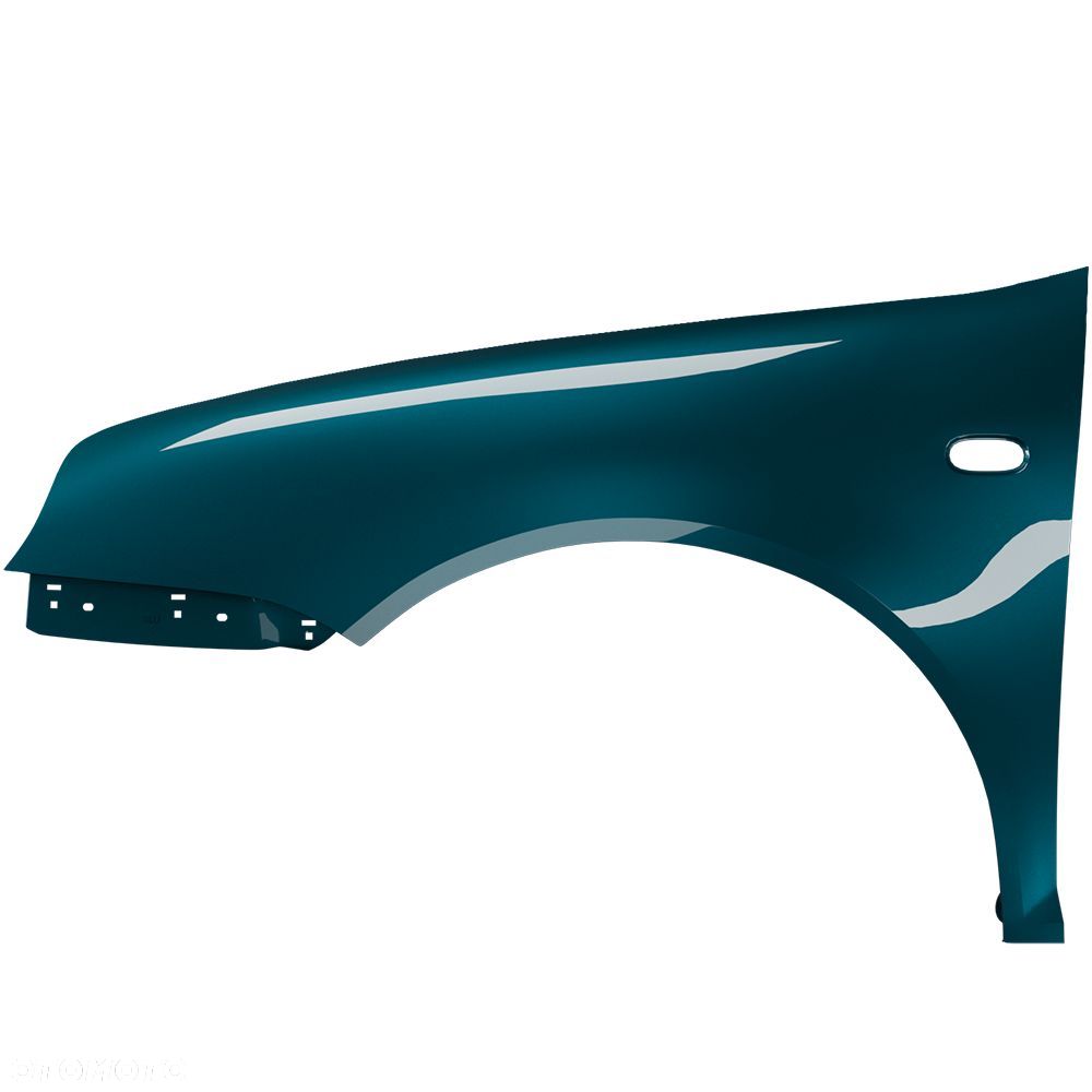 BLU Błotnik VW GOLF IV 4 LC6X lewy niebieski 97-06 przód ocynk OceanicGrün - 2