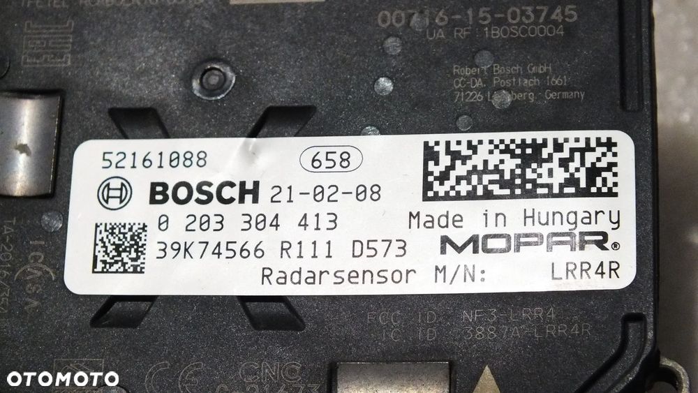 Radar tempomat aktywny Jeep Compas II 52161088 - 3