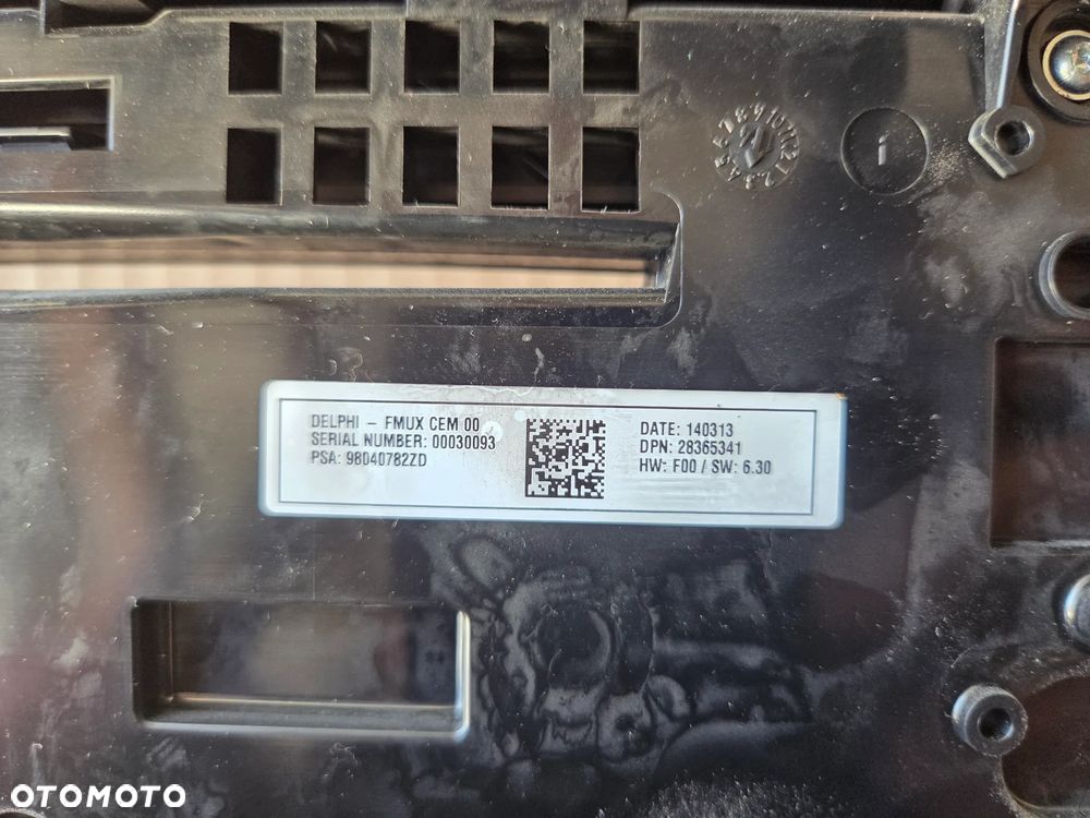 Panel sterownia klimatyzacja radiem Citroen C4 II B7 - 7