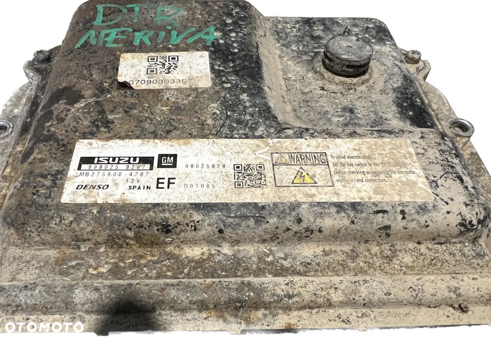 STEROWNIK SILNIKA OPEL MERIVA A 1.7 CDTI  98025828 - 2