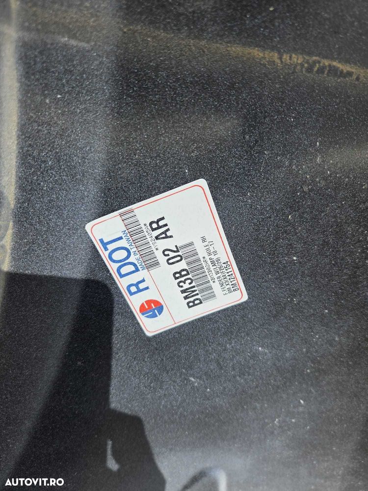 Aripa dreapta fata aftermarket BMW X3 F25 X4 F26 culoare alpinweiss 300 alpin weiss 300 - 4