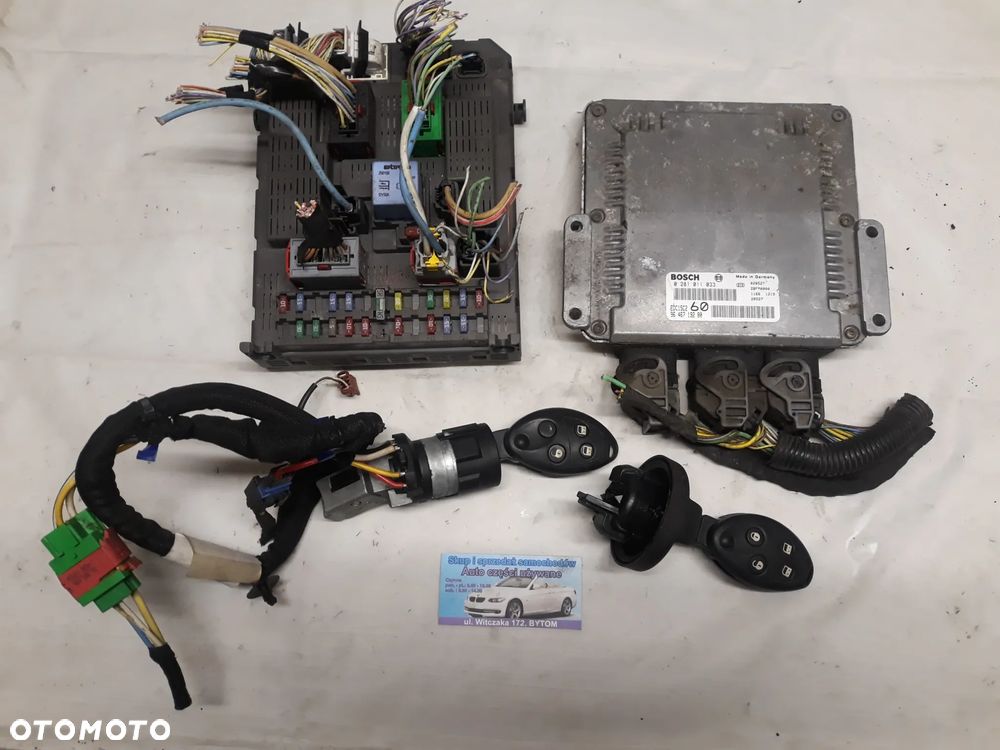 ZESTAW STARTOWY CITROEN C8 2,2 HDI  STEROWNIK 9656719280  0281011033 - 1