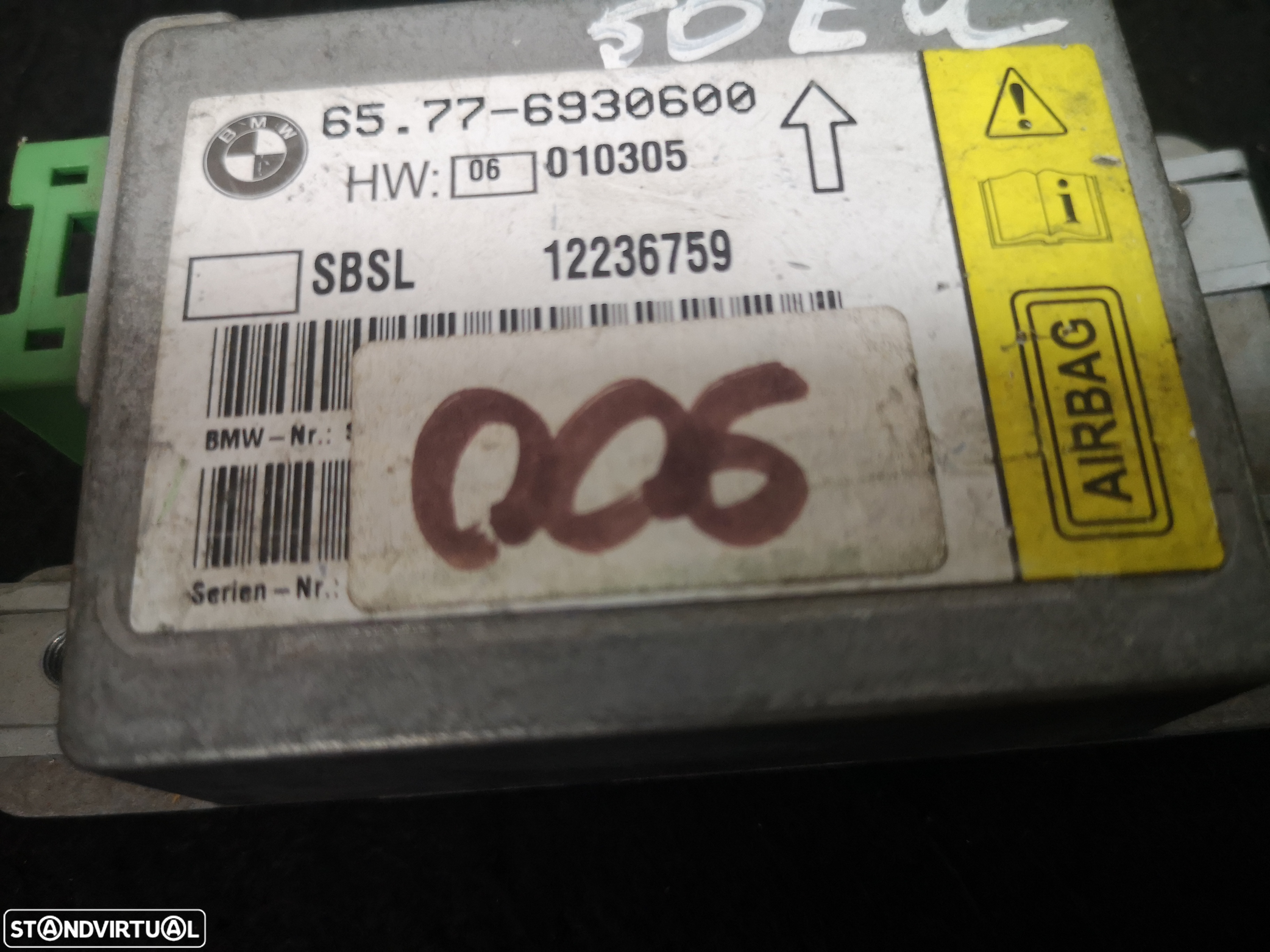 Centralina de airbag bmw7 e65 e66 2002+ - 3