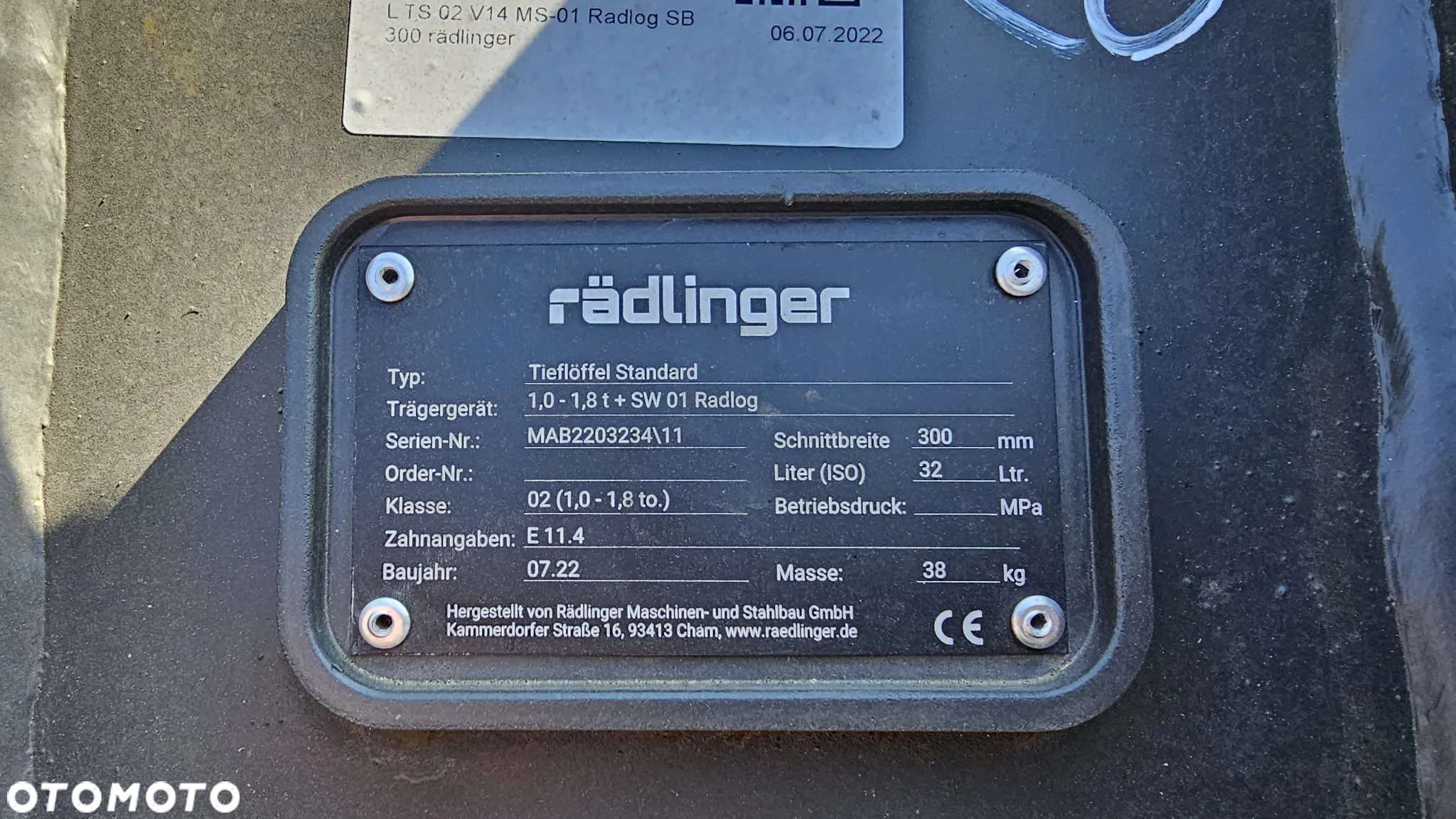 Łyżka do koparki Rädlinger  SW01 L300 #20 - 3