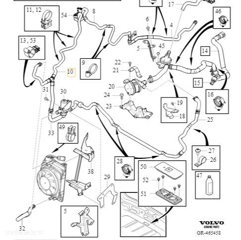 VOLVO XC60 S90 V90 waz przewod ukladu chlodzenia baterii T8 - 2