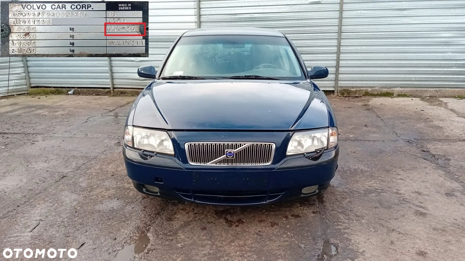 Tylko Części Volvo S80 I 2.0 20v r5 b5204t4 163KM 120kW 98r–04r lakier 604 - 1