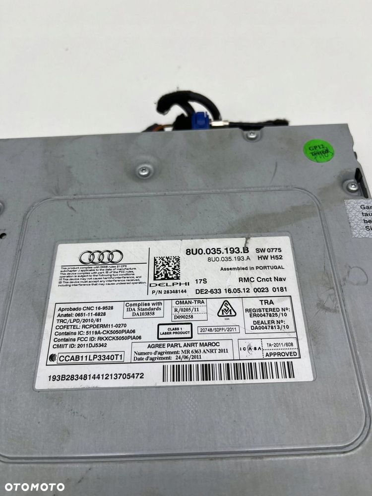 AUDI Q3 8U RADIO CZYTNIK NAWIGACJA 8U0035193B - 8