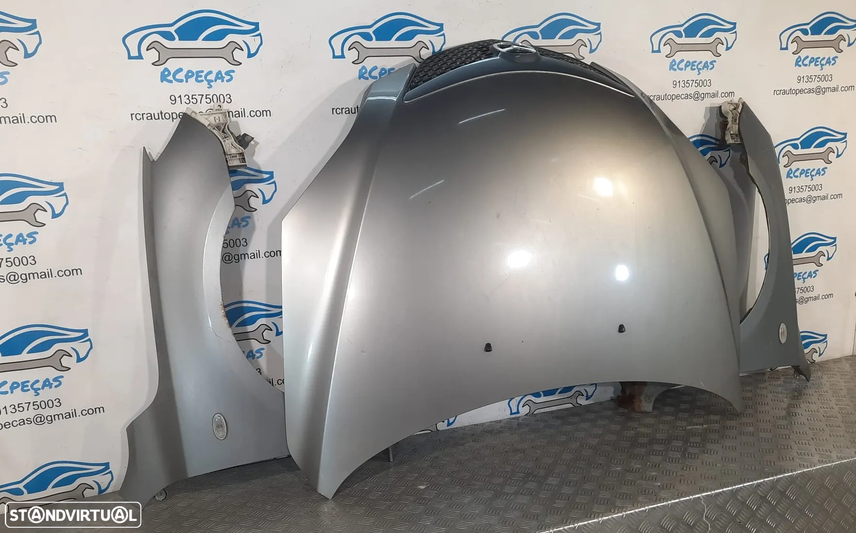 FRENTE COMPLETA MAZDA 3 BK CAPOT PARACHOQUES GUARDA-LAMAS OTICAS RADIADOR VENTILADOR FRENTE FIBRA REFORÇO - 6