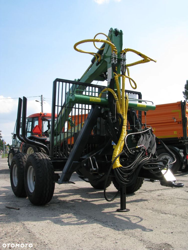 Inny Przyczepa leśna Kellfri 8 ton z żurawiem HDS 6,3m - odkładany HDS - TROL, Wyciągarka leśna do drewna KR4 - 4 tony WIRAX, Pomarol Chwytak do zrywki drewna hydrauliczny CHD100 / CHD110 - kleszcze do drewna, Rębak do drewna, trocina, zrębka - 13