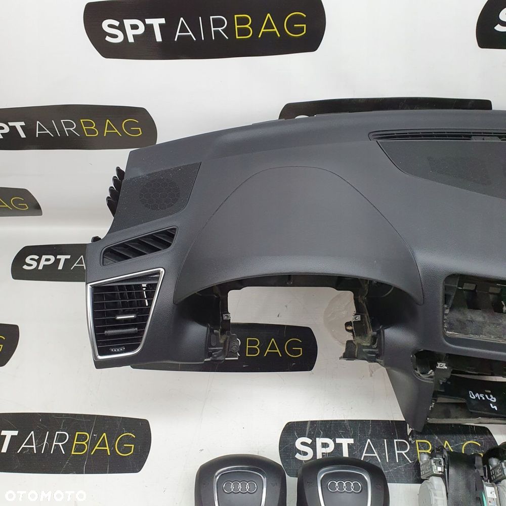 AUDI Q5 8R PRZED LIFT DESKA ROZDZIELCZA KONSOLA KOKPIT PULPIT PODUSZKI AIRBAG AIR BAG PASY KURTYNY KIT SET - 2