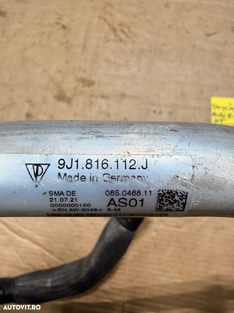 Conducta, furtun, teava aer conditionat POERSCHE TAYCAN ,AUDI E-TRON GT 2019-2025 cod 9J1816112J, 9j1816197E, 9J1820726C - 7