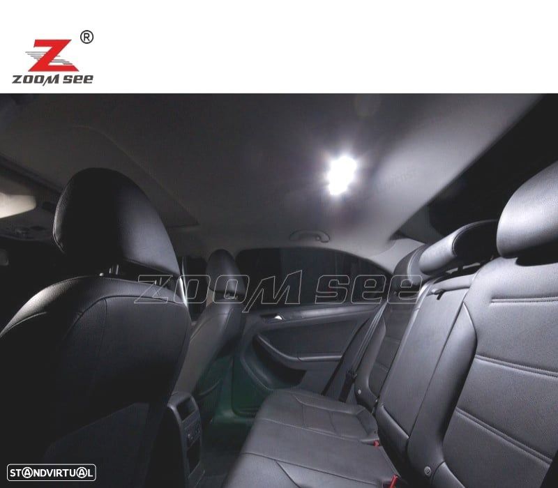 KIT COMPLETO DE 13 LÂMPADAS LED INTERIOR PARA VOLKSWAGEN VW JETTA 6 MK6 MK VI SPORTWAGEN 2010-2014 - 6